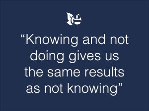 Knowing vs. Doing